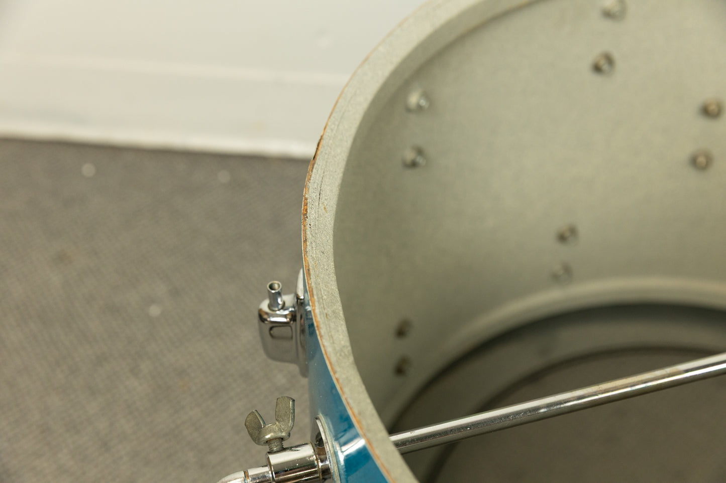 1970s Ludwig Standard S-320 Blue Mist Drum Set