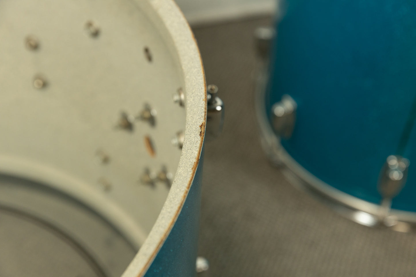 1970s Ludwig Standard S-320 Blue Mist Drum Set