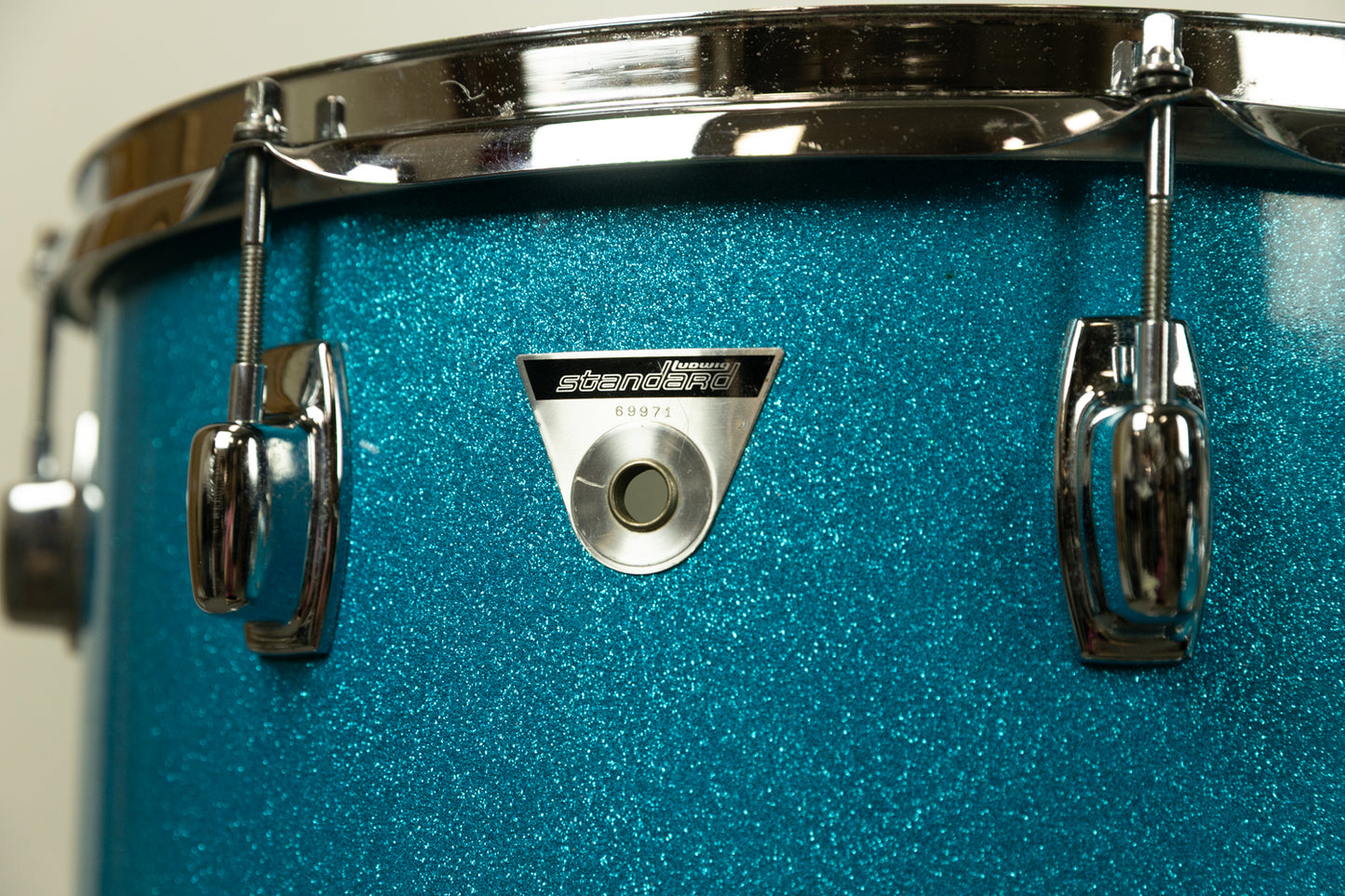 1970s Ludwig Standard S-320 Blue Mist Drum Set