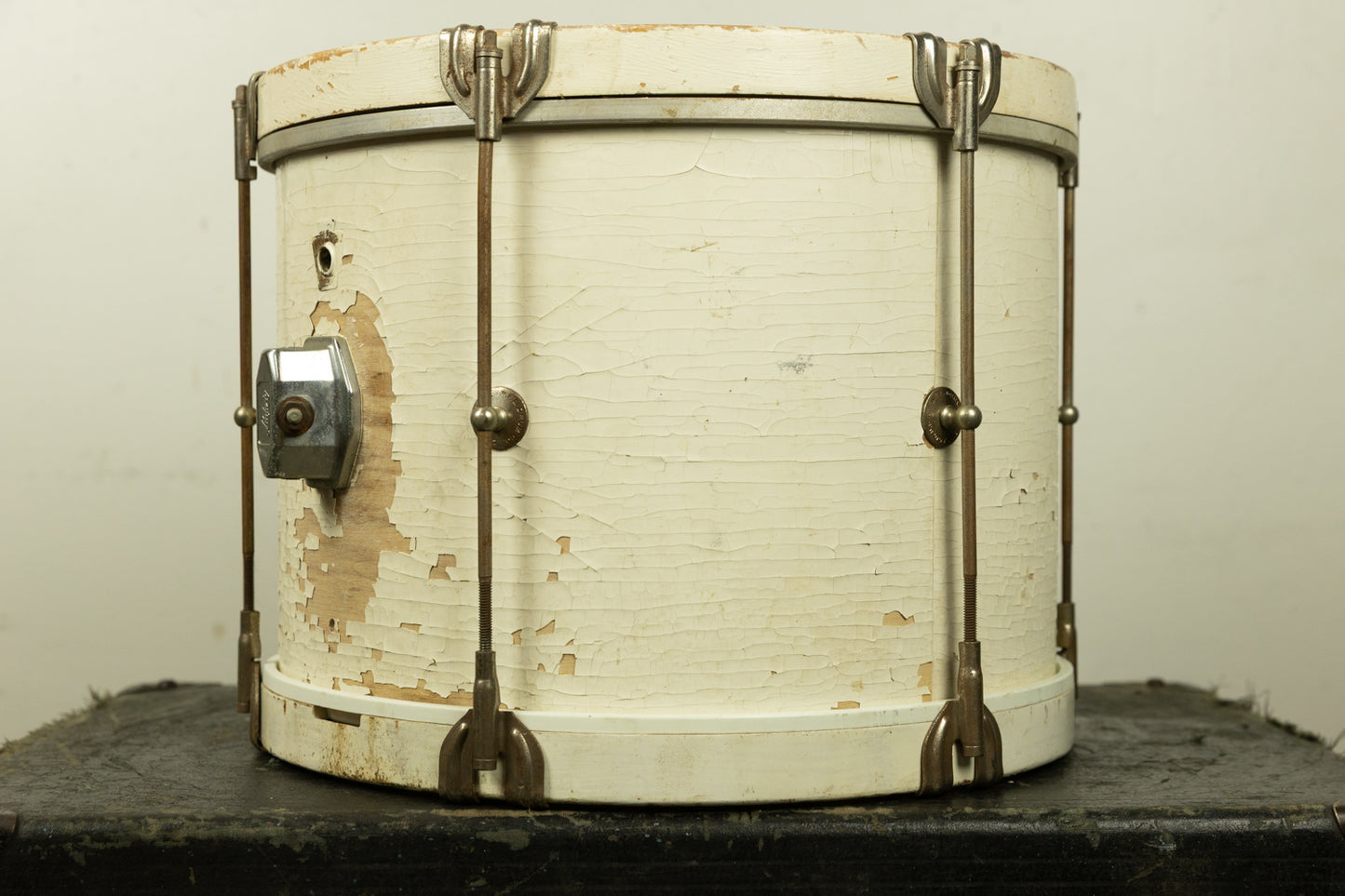 1960s Ludwig 10x14 White Duco Parade Drum