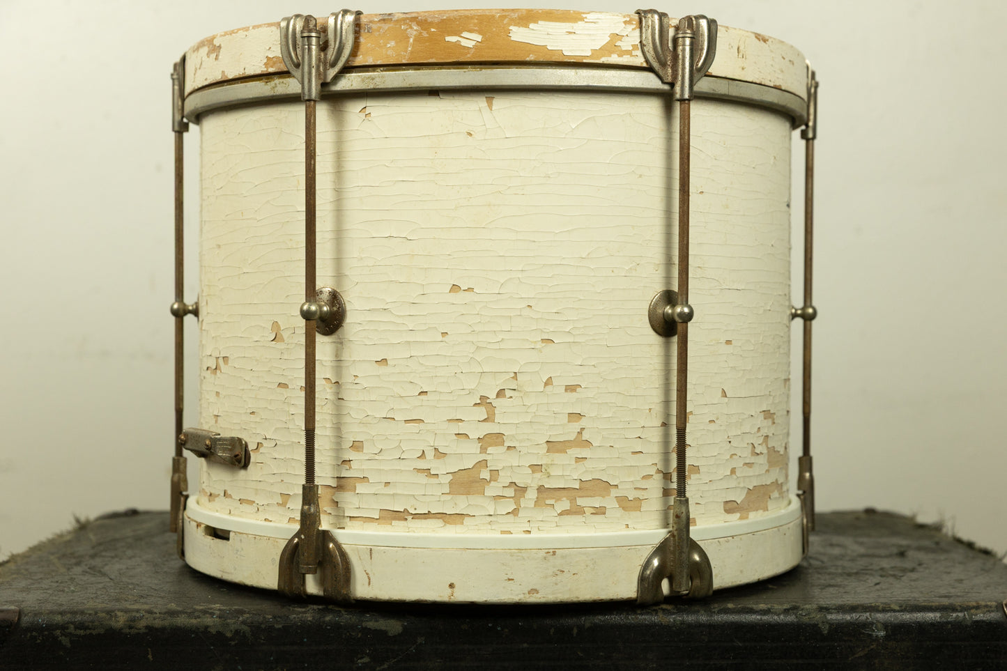 1960s Ludwig 10x14 White Duco Parade Drum