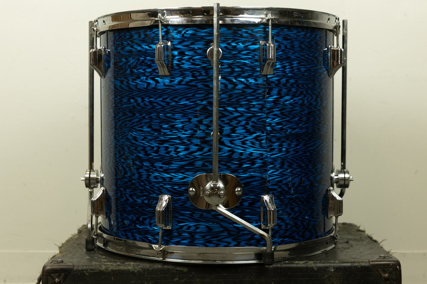 1960s Rogers 16x18 Blue Onyx Pearl Floor Tom
