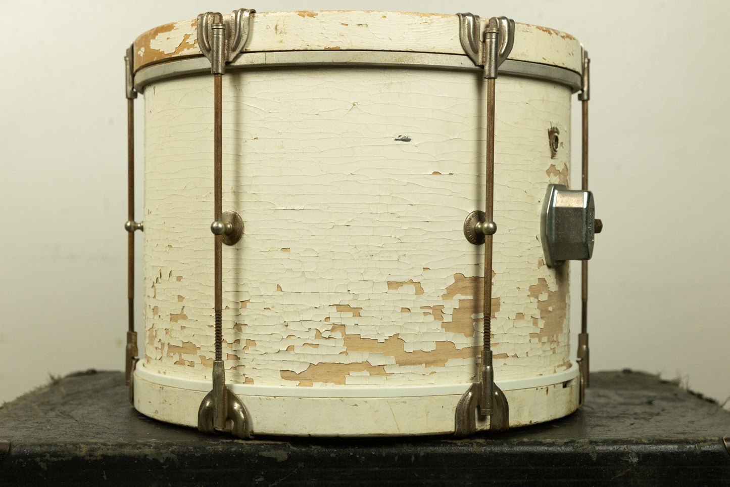 1960s Ludwig 10x14 White Duco Parade Drum
