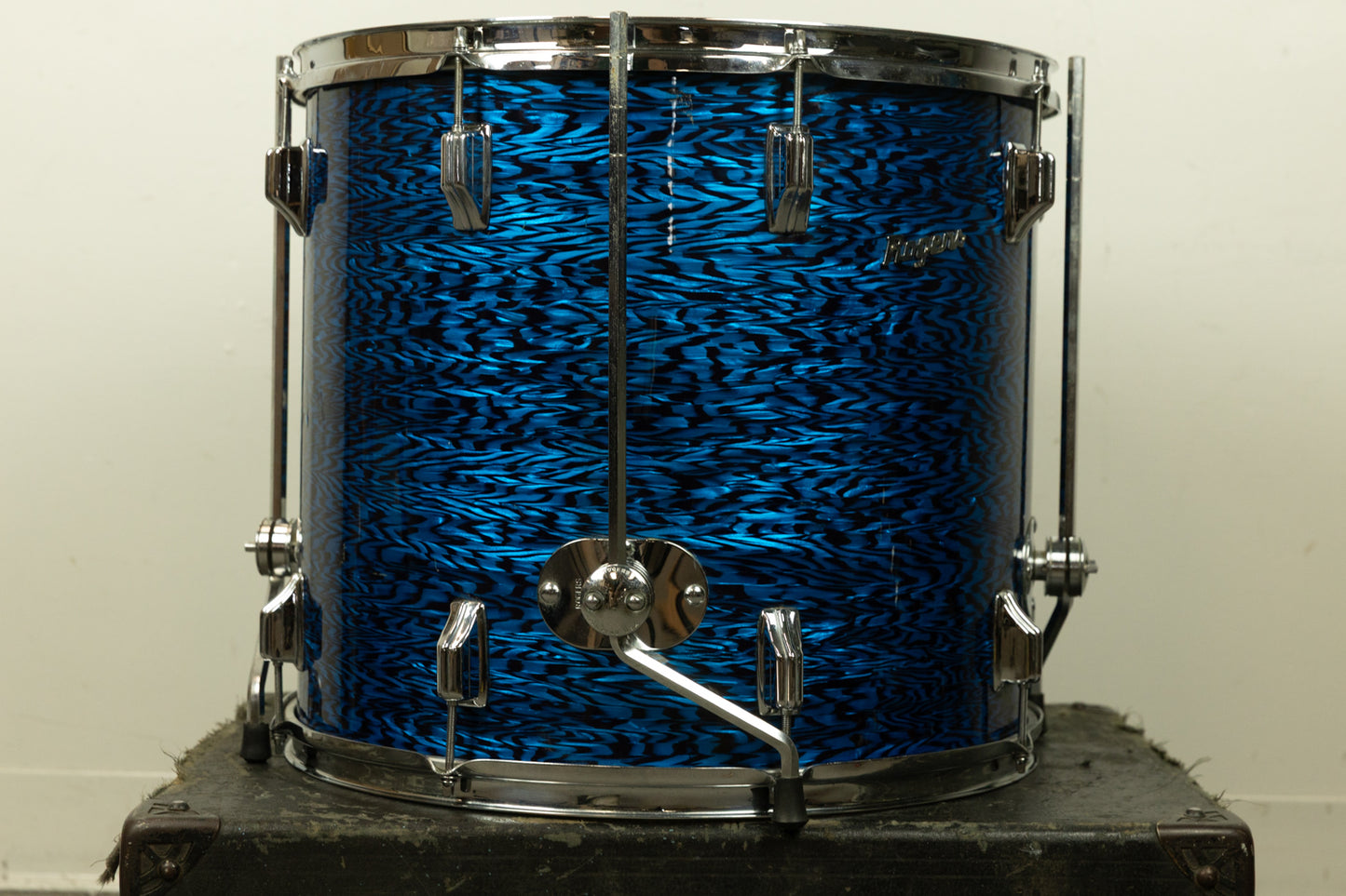 1960s Rogers 16x18 Blue Onyx Pearl Floor Tom