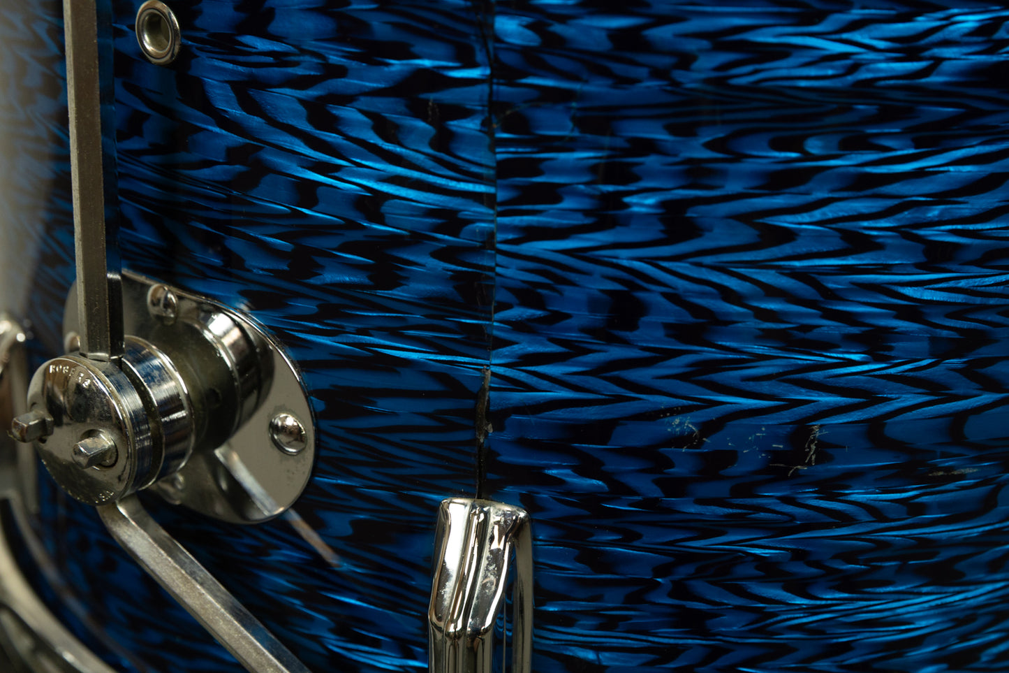 1960s Rogers 16x18 Blue Onyx Pearl Floor Tom