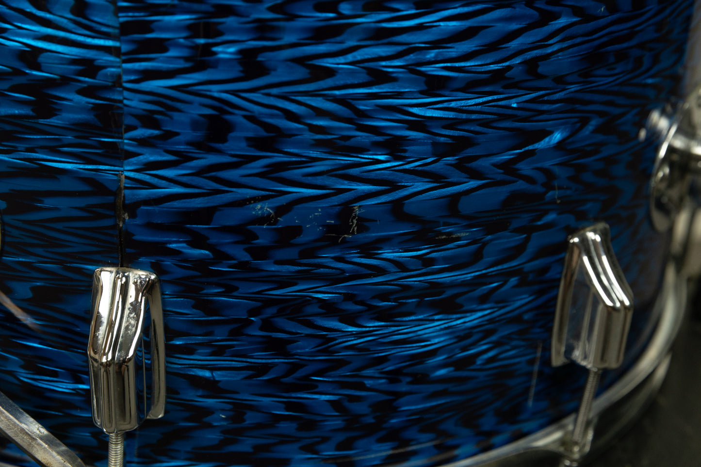 1960s Rogers 16x18 Blue Onyx Pearl Floor Tom