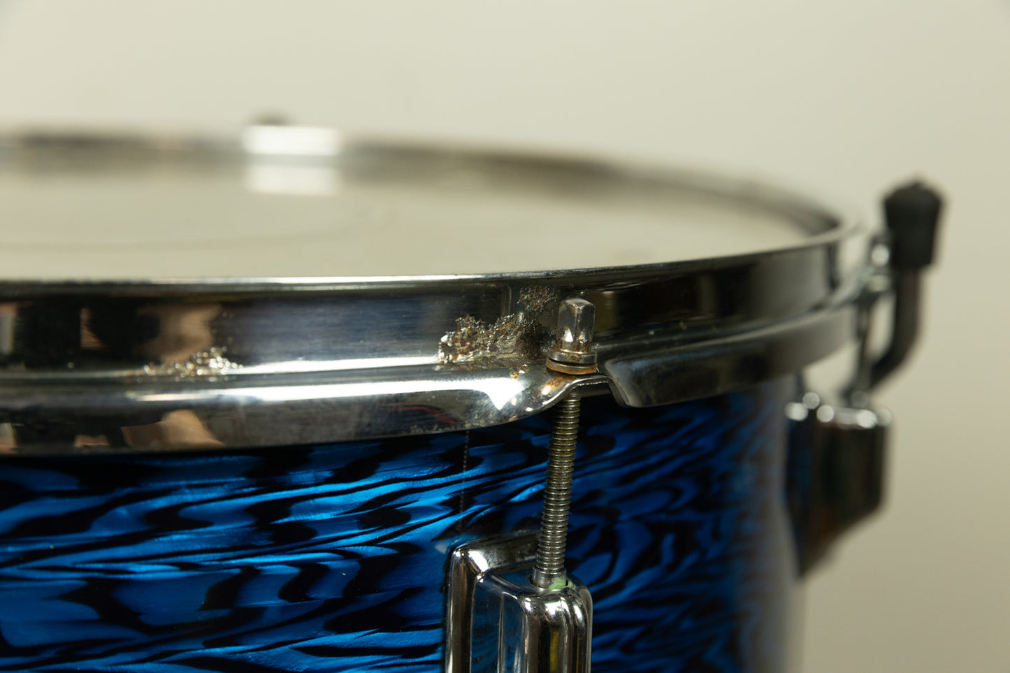 1960s Rogers 16x18 Blue Onyx Pearl Floor Tom