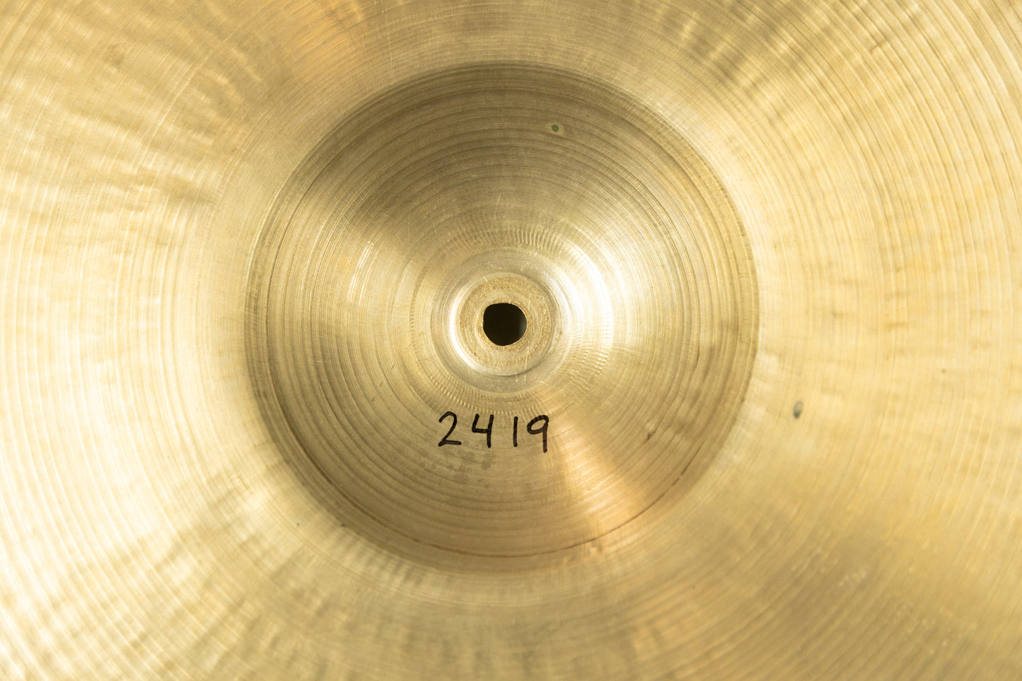 1950s Zildjian A 22" Hollow Block Ride Cymbal 2419g