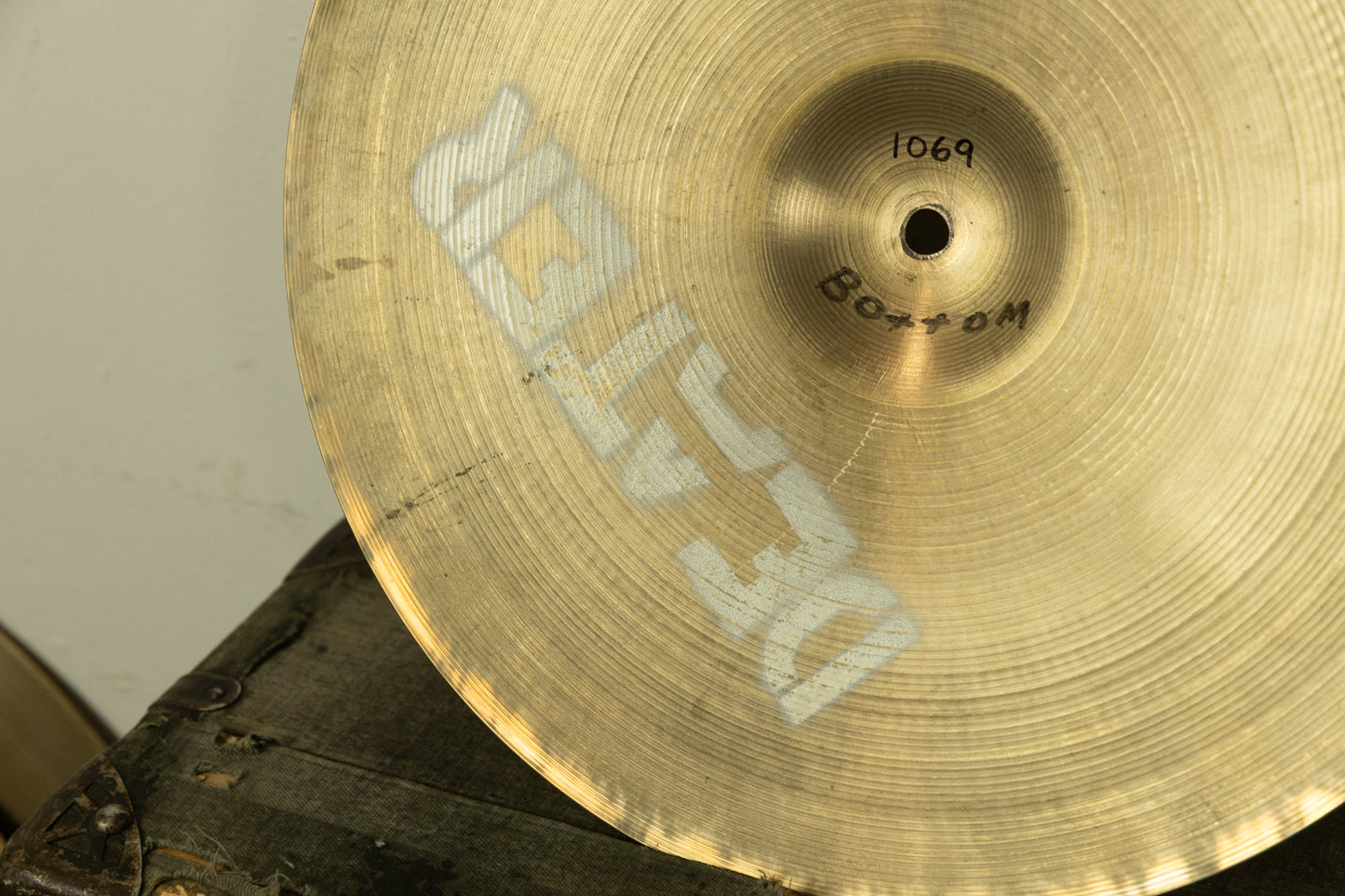 1950s Zildjian 15" A Small Stamp Hi Hat Cymbals 1011g 1069g