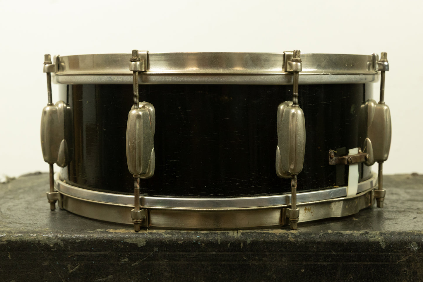 1950s Slingerland 5x14 Black Duco Student Radio King Snare Drum