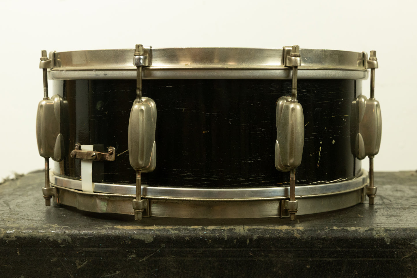 1950s Slingerland 5x14 Black Duco Student Radio King Snare Drum