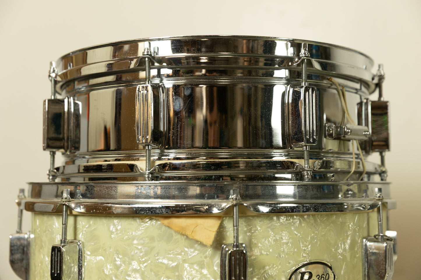 Vintage Rogers R-360 "Rock Solid" Marine Pearl Drum Set