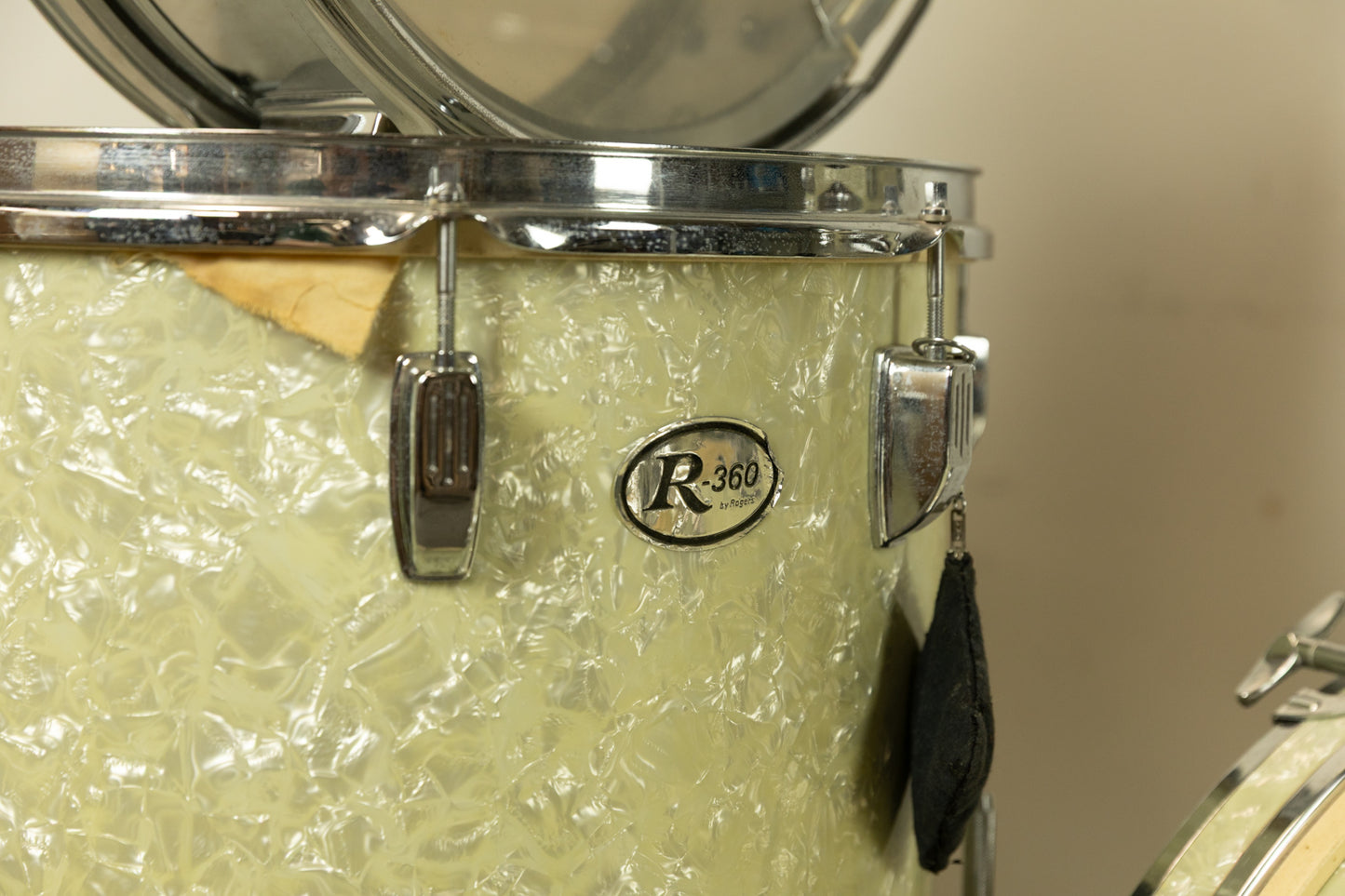 Vintage Rogers R-360 "Rock Solid" Marine Pearl Drum Set
