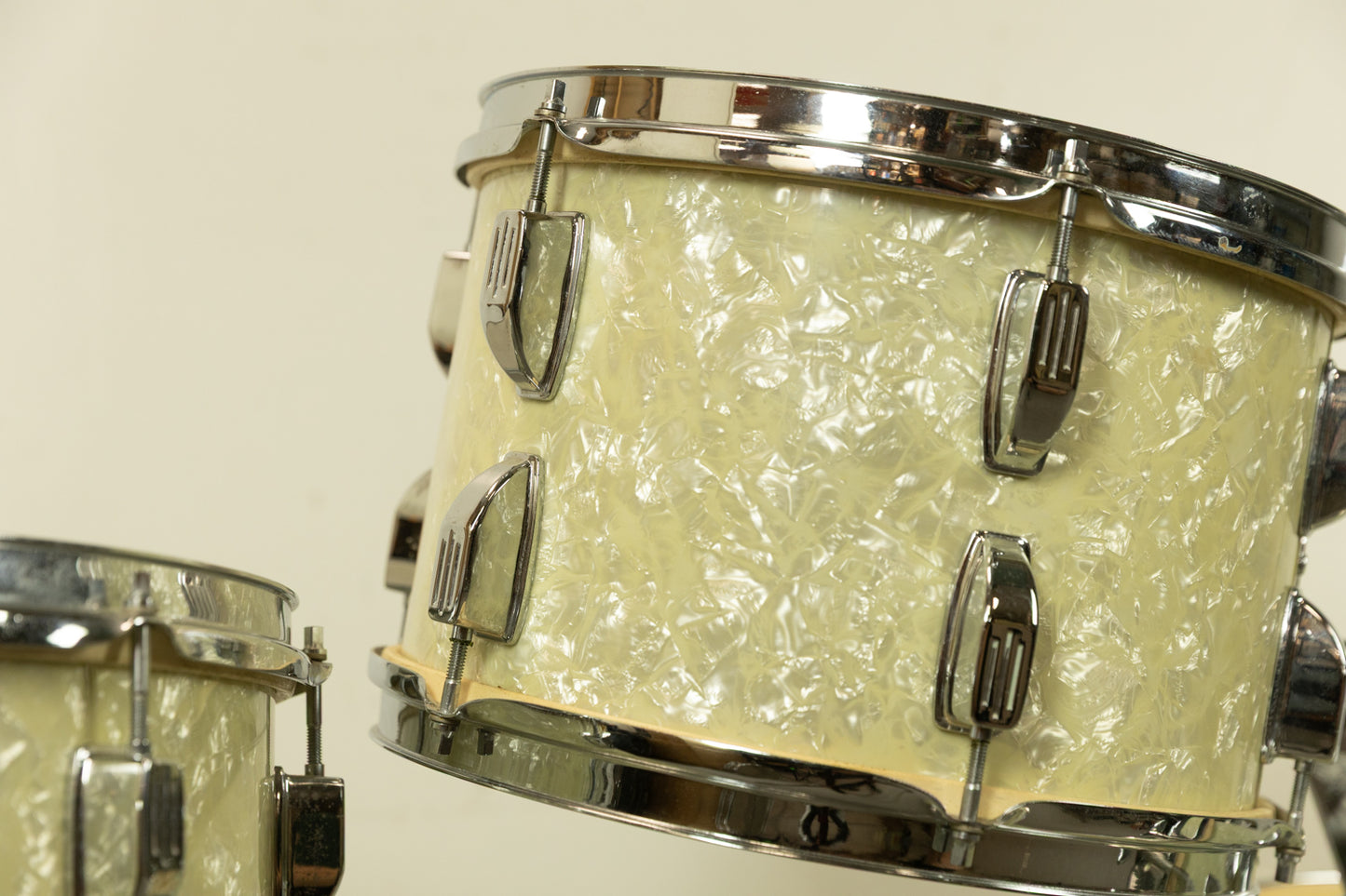 Vintage Rogers R-360 "Rock Solid" Marine Pearl Drum Set
