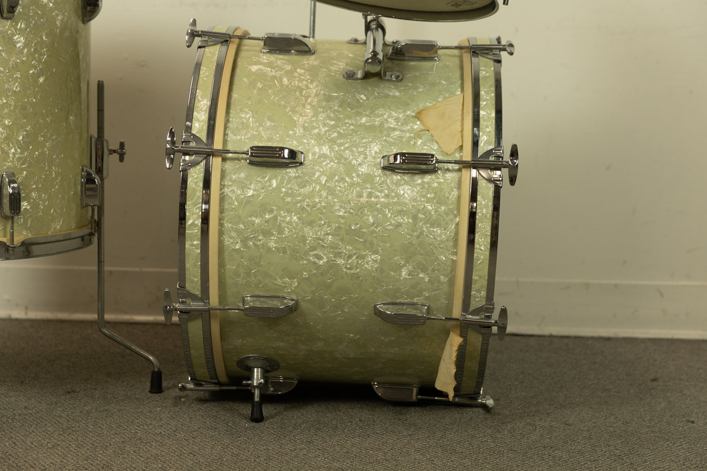 Vintage Rogers R-360 "Rock Solid" Marine Pearl Drum Set
