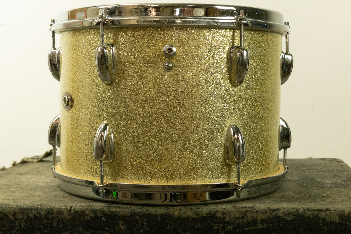 1970s Slingerland 9x13 Silver Sparkle Pearl Tom