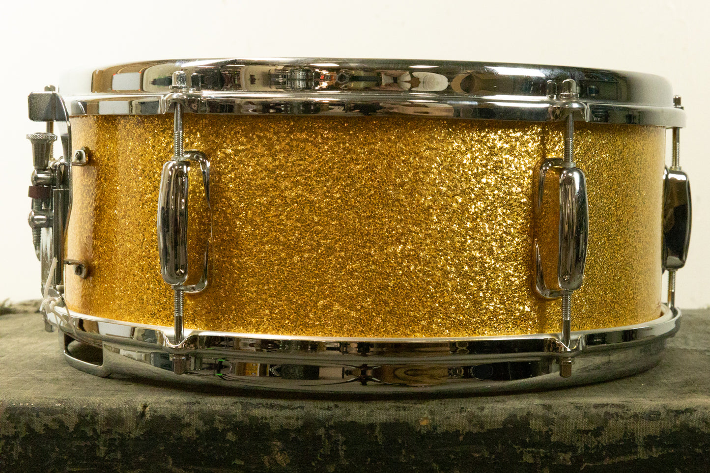1963 Slingerland 5x14 Gold Sparkle Pearl Deluxe Student Snare Drum