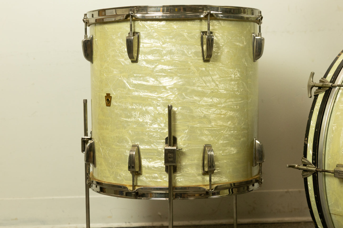 1956 WFL "Buddy Rich Super Classic" White Marine Pearl Drum Set