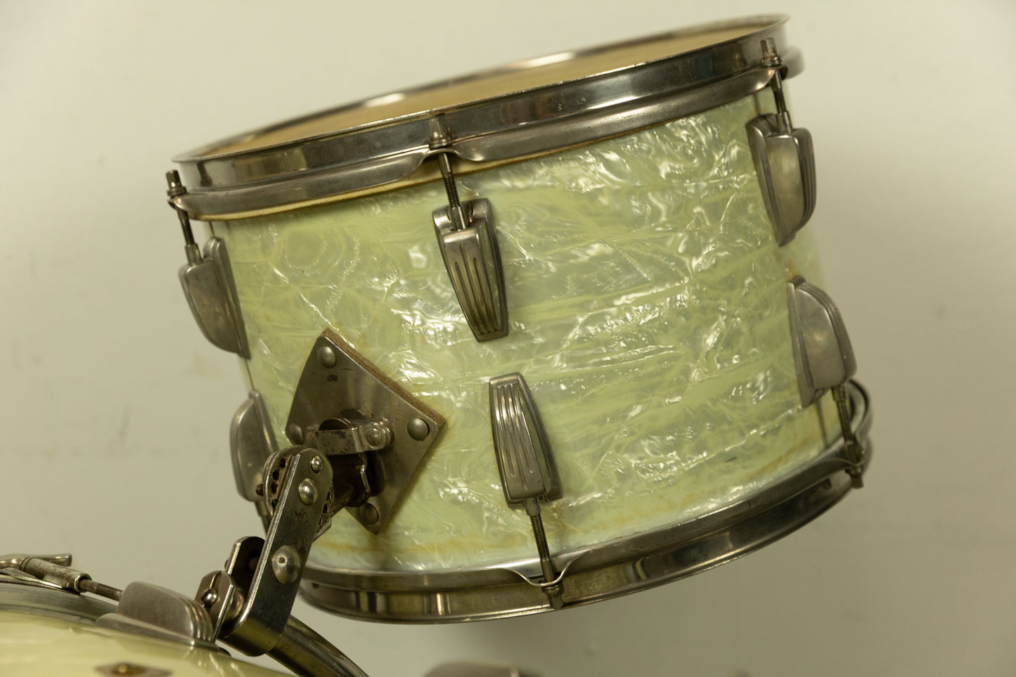 1956 WFL "Buddy Rich Super Classic" White Marine Pearl Drum Set