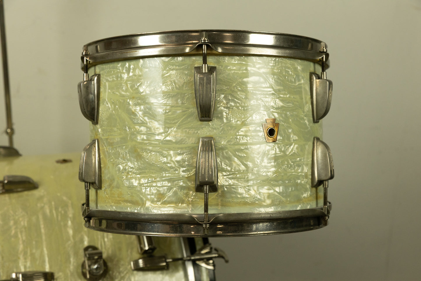 1956 WFL "Buddy Rich Super Classic" White Marine Pearl Drum Set