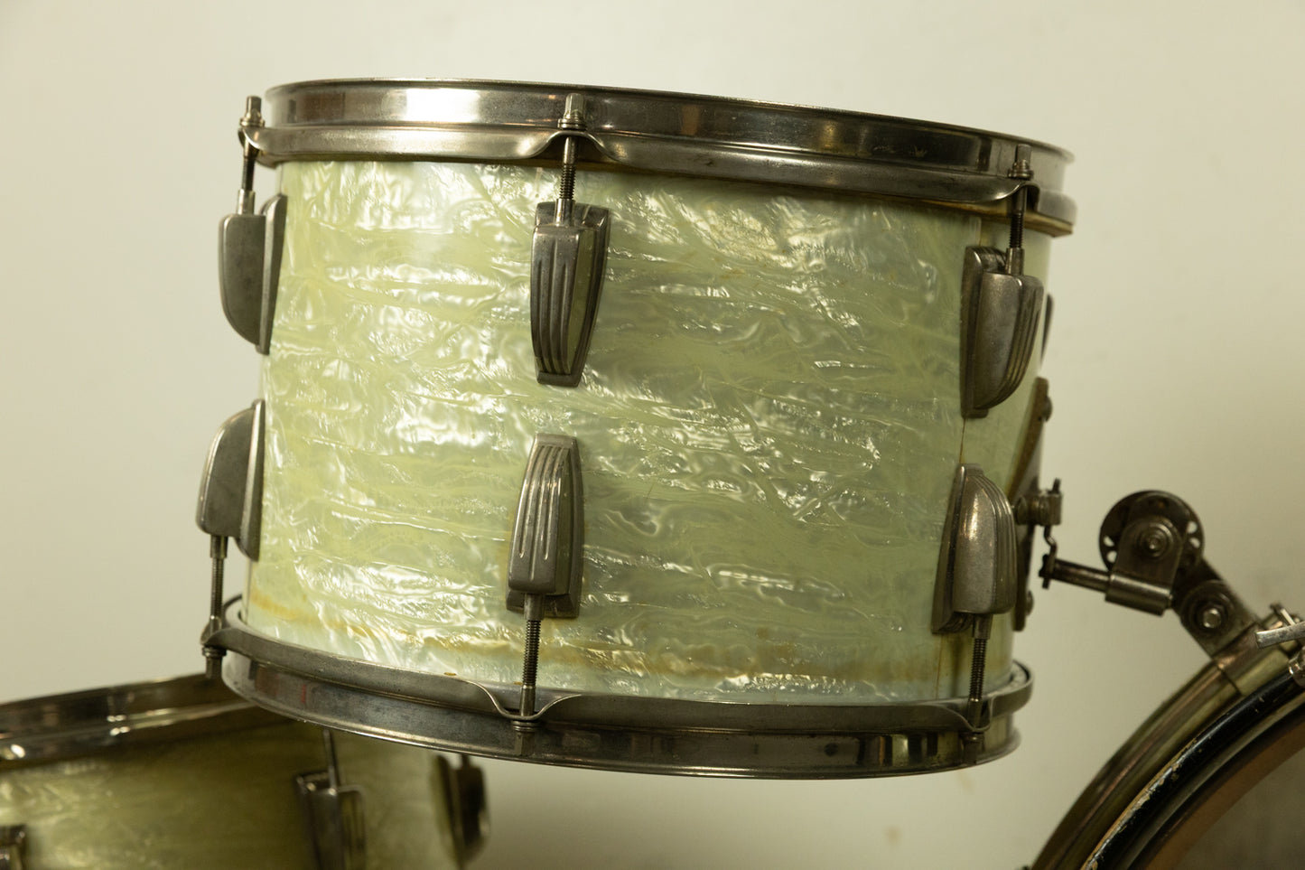 1956 WFL "Buddy Rich Super Classic" White Marine Pearl Drum Set