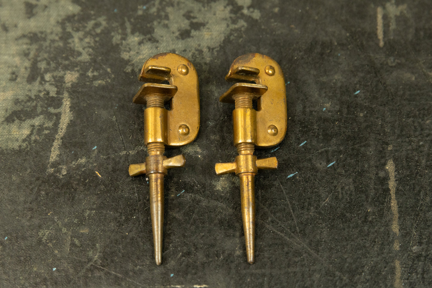1910s Leedy Knobby Gold Spurs