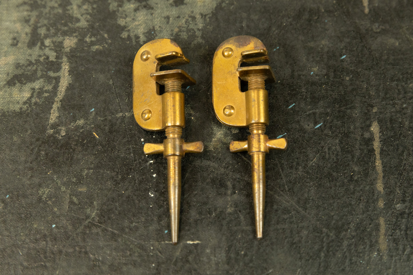 1910s Leedy Knobby Gold Spurs