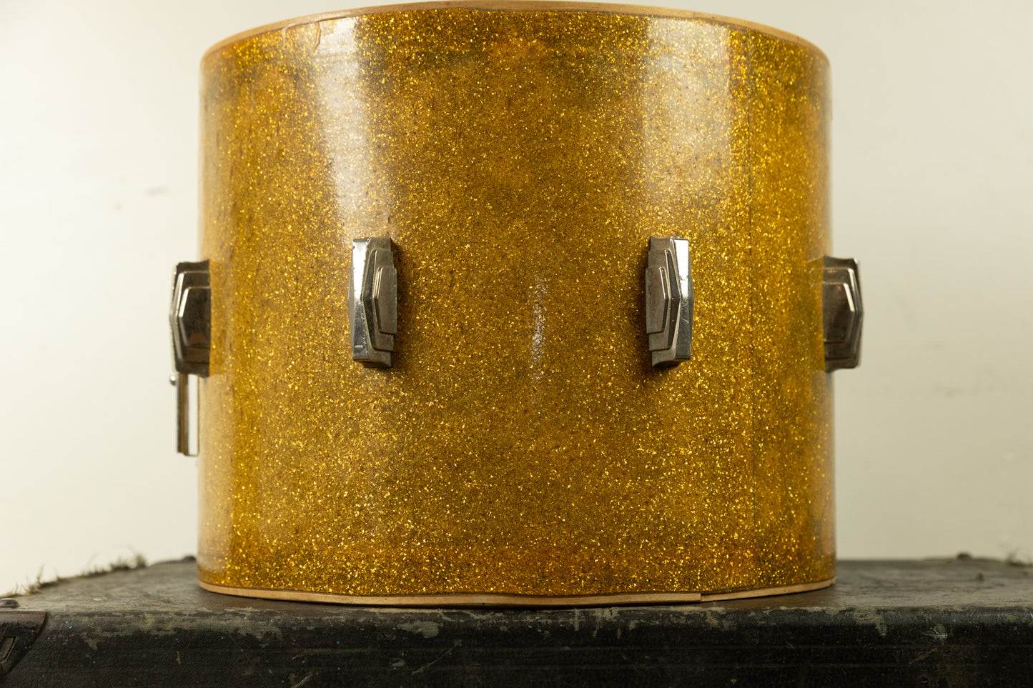 1930s Ludwig 12x15 Gold Flash Snare Drum Shell