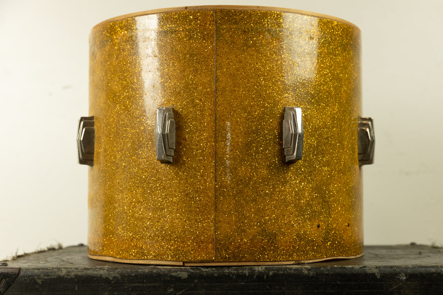 1930s Ludwig 12x15 Gold Flash Snare Drum Shell