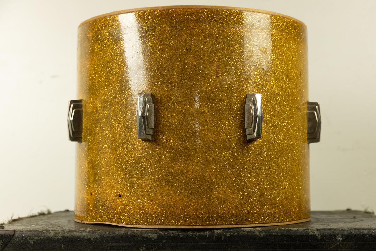 1930s Ludwig 12x15 Gold Flash Snare Drum Shell