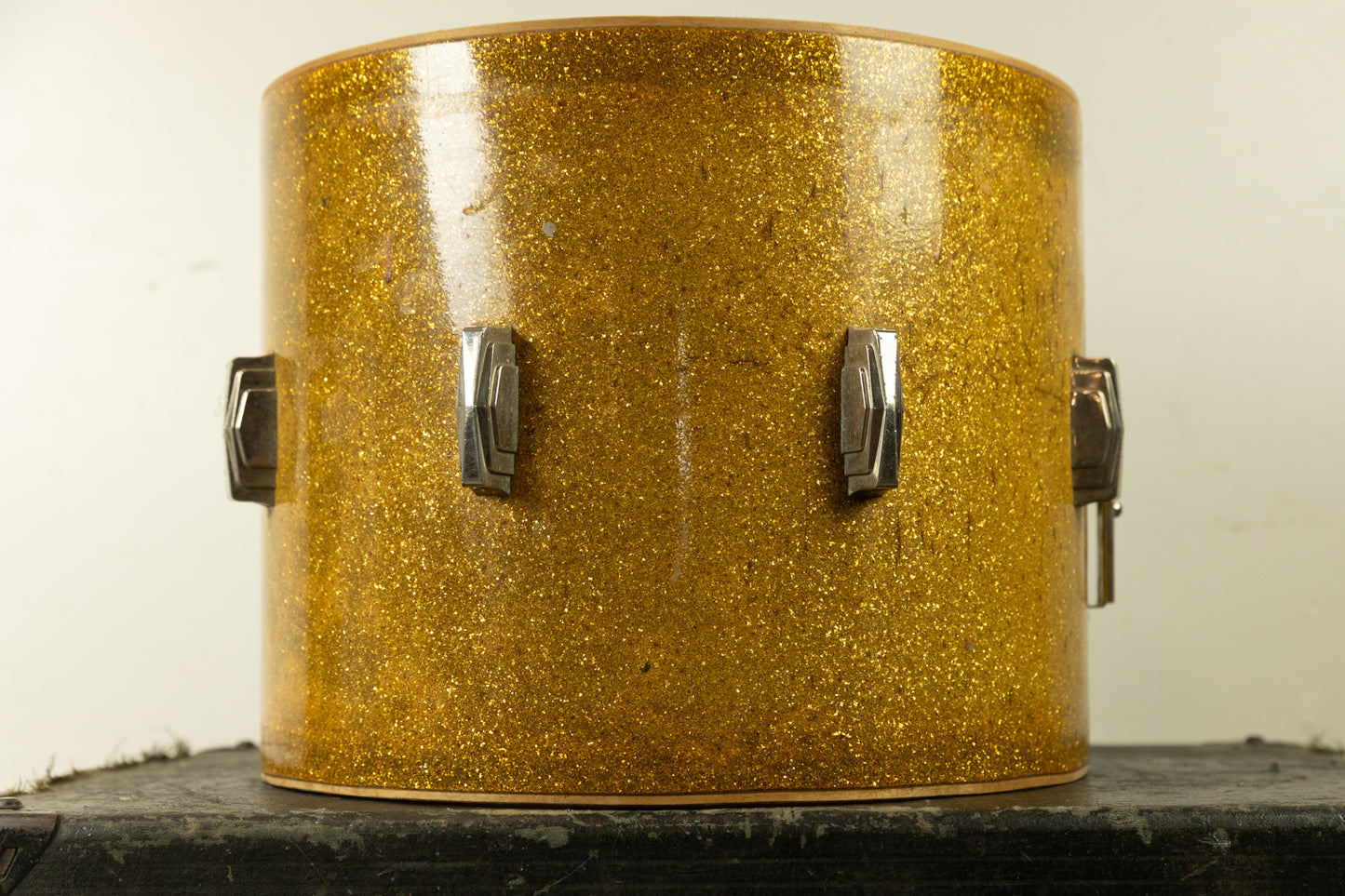 1930s Ludwig 12x15 Gold Flash Snare Drum Shell