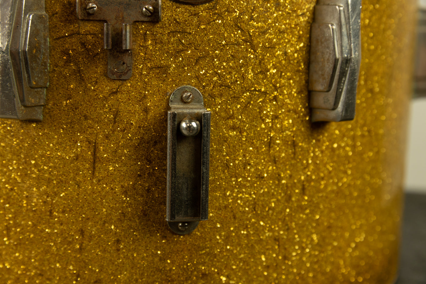 1930s Ludwig 12x15 Gold Flash Snare Drum Shell