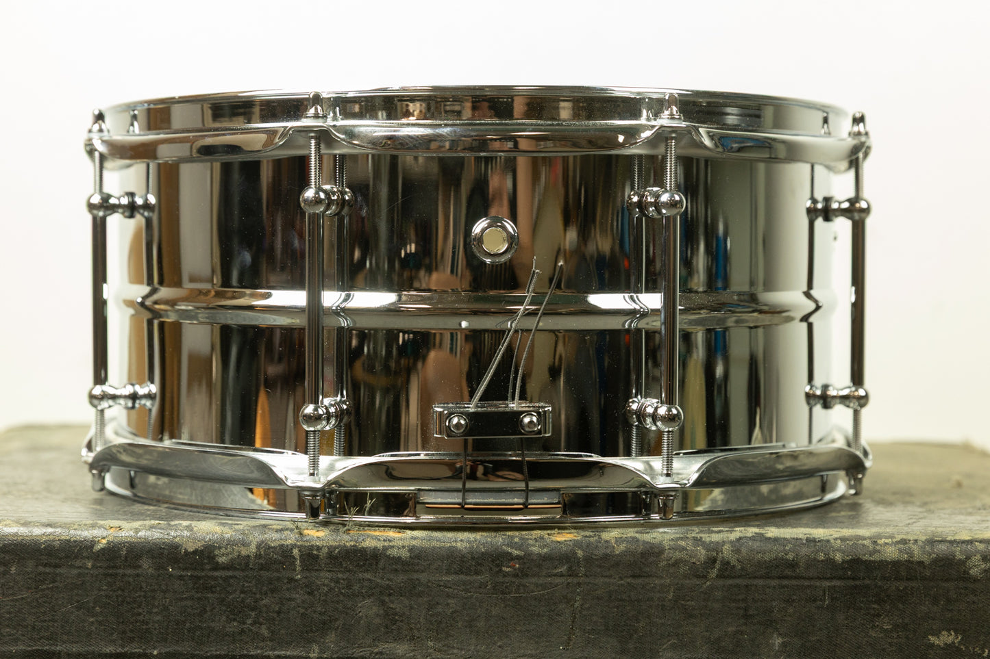 Standard Drum Co. 6.5x14 Regular Bead Chrome Over Brass Snare Drum (Used)