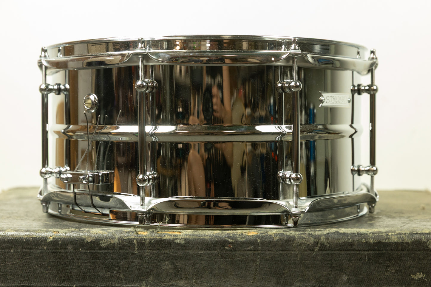 Standard Drum Co. 6.5x14 Regular Bead Chrome Over Brass Snare Drum (Used)