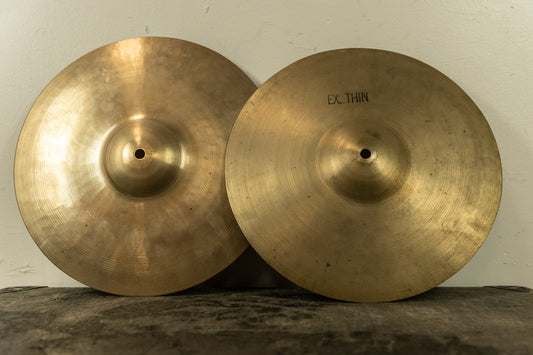 Vintage 12" Zanchi/Zenjian Hi Hat Cymbals 485g 385g
