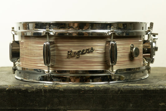 1960s Rogers 5x14 Holiday Wine Red Ripple Snare Drum