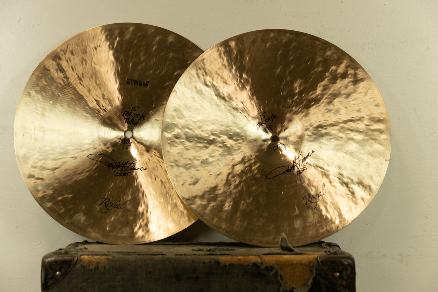 Cymbal Craftsman 15" EAK Style Hi Hat Cymbals 1242g 1560g
