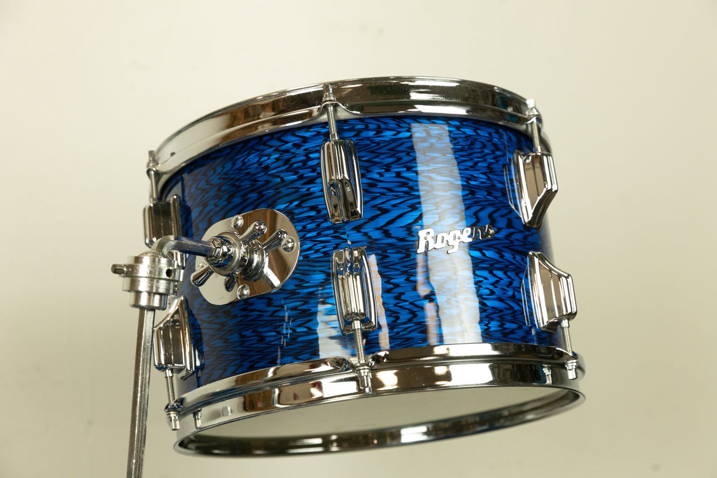 1970s Rogers Blue Onyx Pearl 14x20 8x12 and 14x14 Drum Set