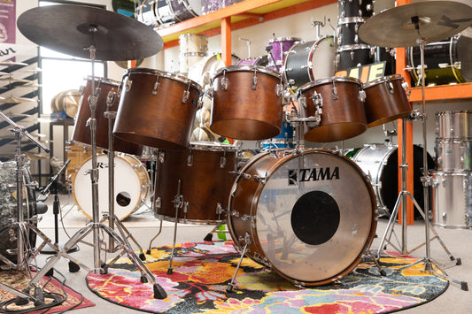 1970s Tama Superstar Custom Mahogany "Saturn" Drum Set