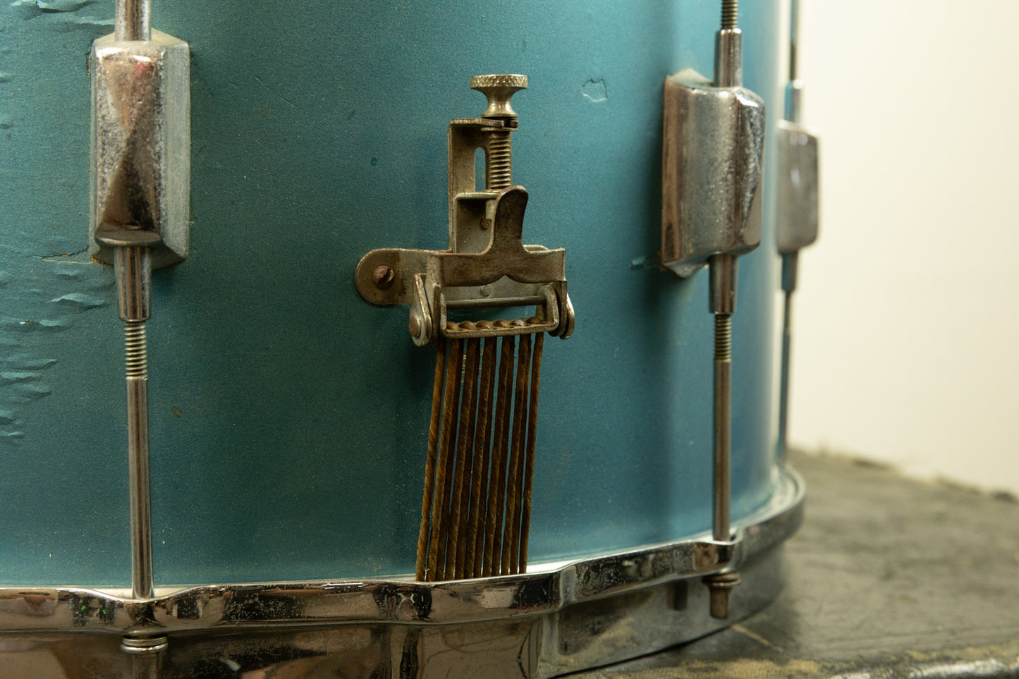 1940s Leedy 9x15 "Pelham Blue" Broadway Standard Snare Drum