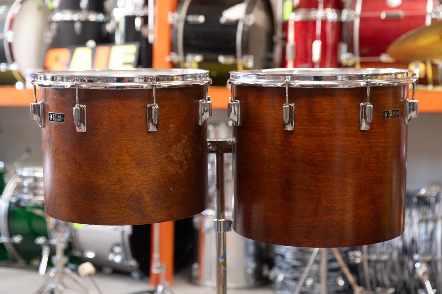 1970s Tama Superstar Custom Mahogany "Saturn" Drum Set