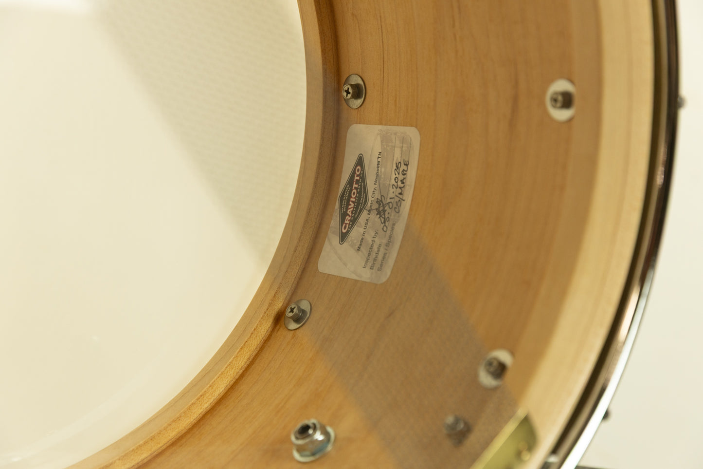 Craviotto 8x14 Maple Snare Drum