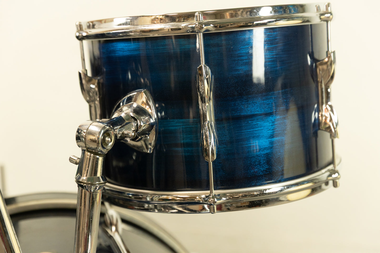 1970s Premier Blue Shimmer "Four Piece" Drum Set