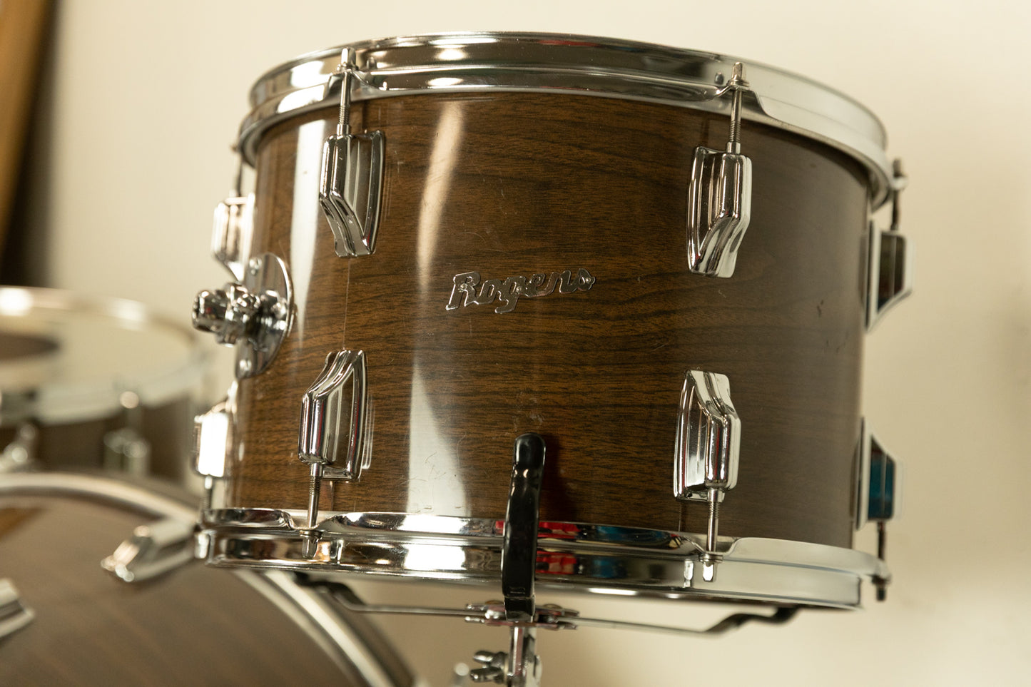 1970s Rogers New Mahogany 14x24 9x13 and 16x16 Drum Set
