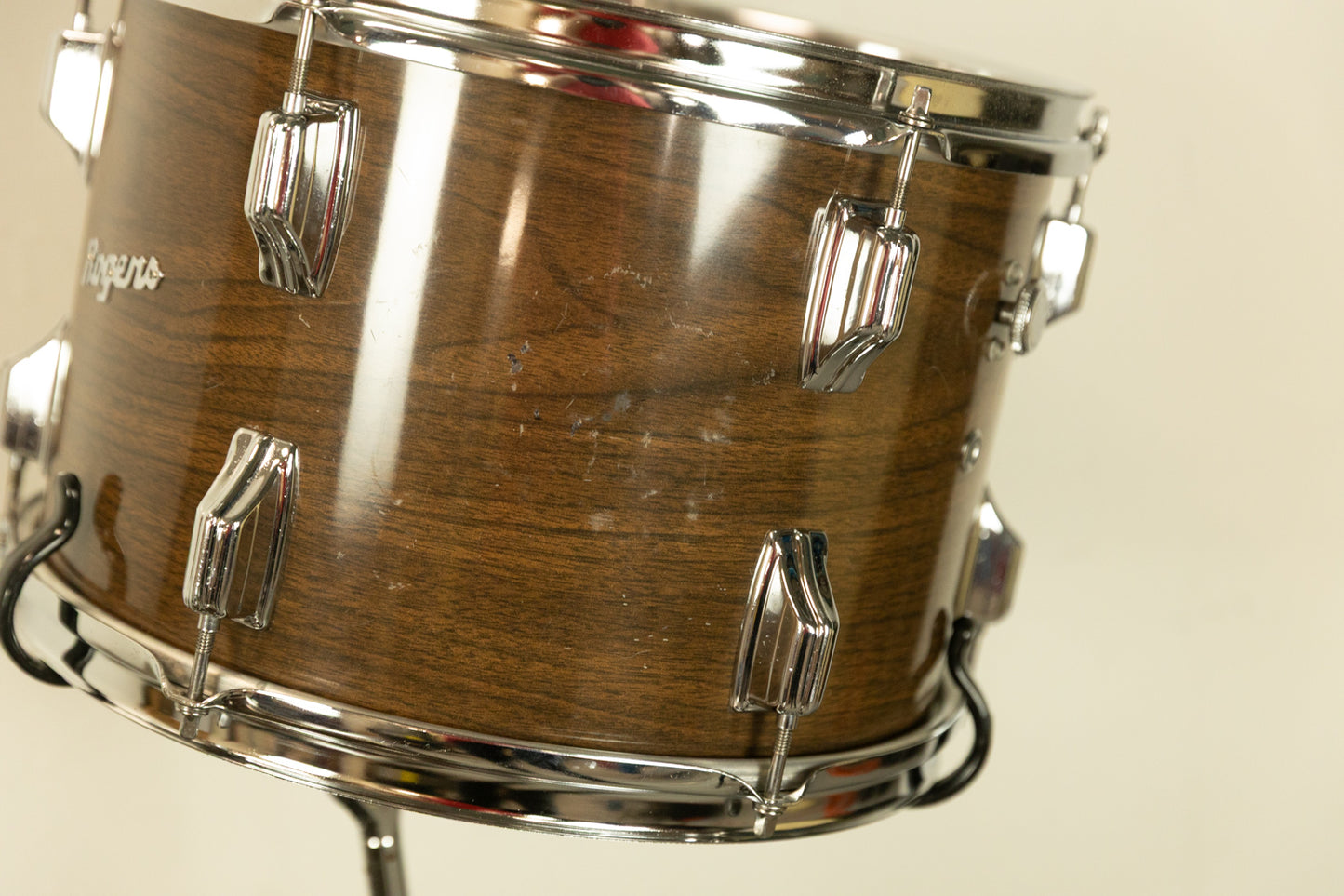1970s Rogers New Mahogany 14x24 9x13 and 16x16 Drum Set