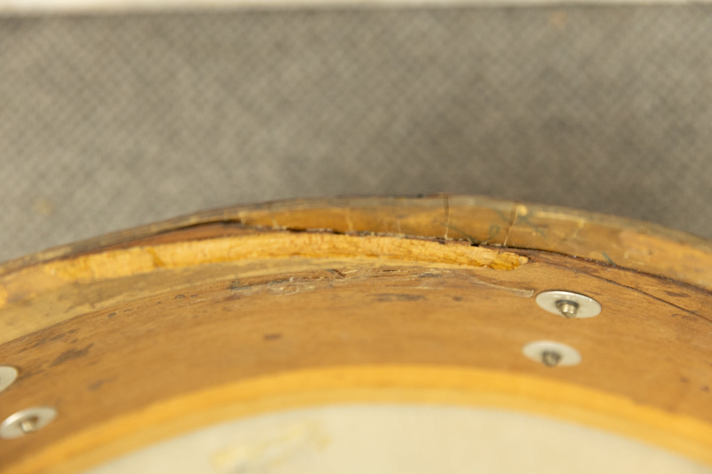 1950s Slingerland 10x28 Sparkling Red Pearl Scotch Bass Drum