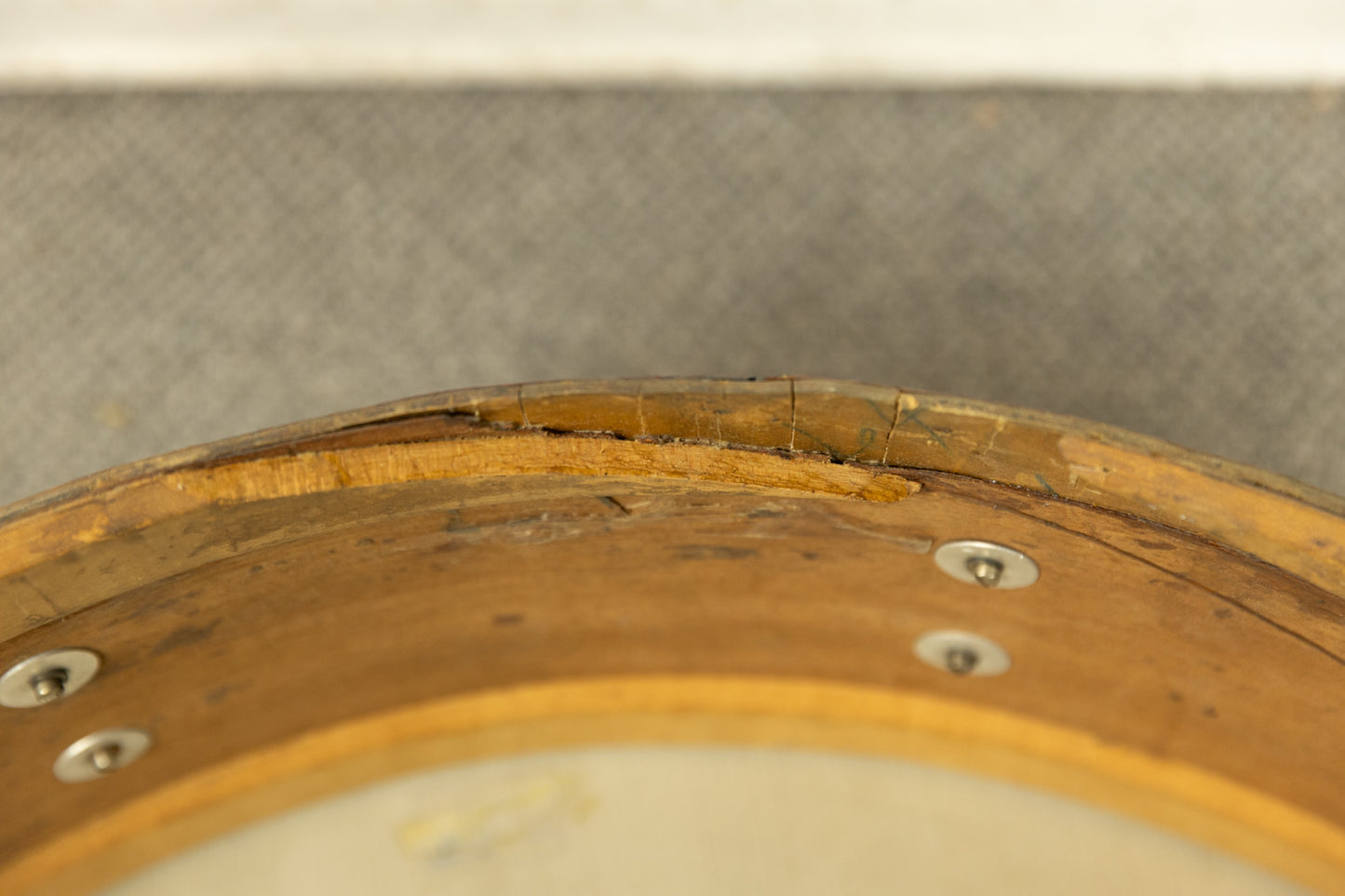 1950s Slingerland 10x28 Sparkling Red Pearl Scotch Bass Drum
