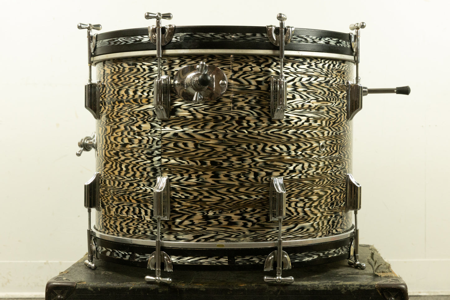 1960s Rogers 14x20 Black Onyx Pearl Bass Drum