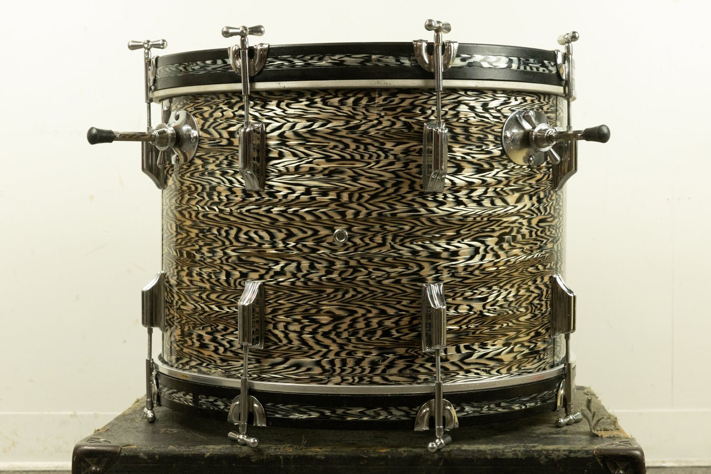 1960s Rogers 14x20 Black Onyx Pearl Bass Drum