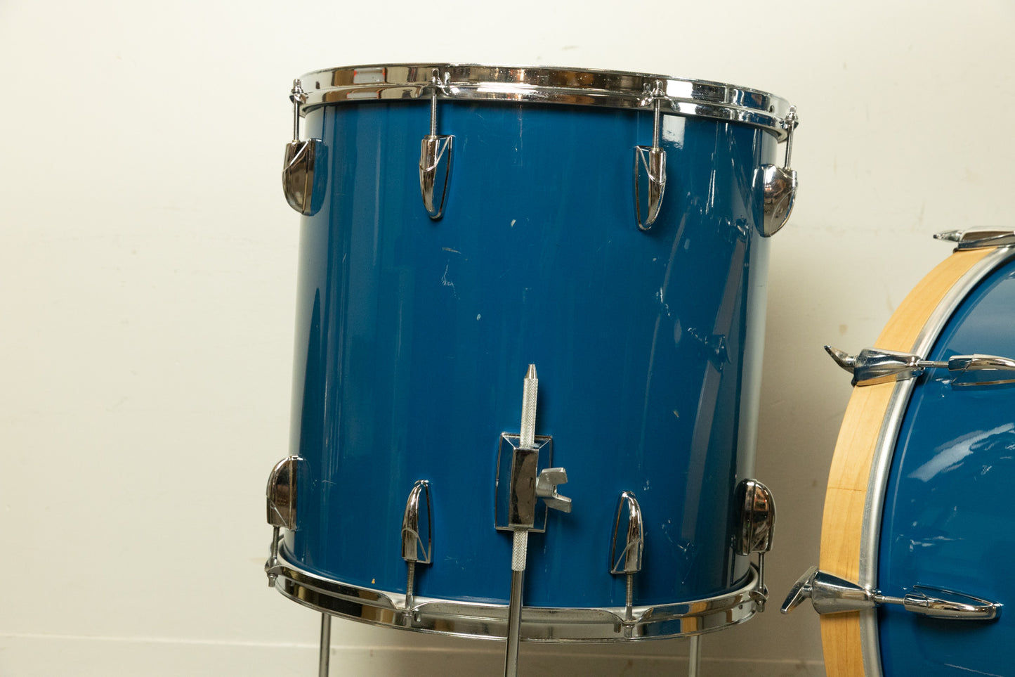 Vintage Yamaha 8000 Cobalt Blue Drum Set